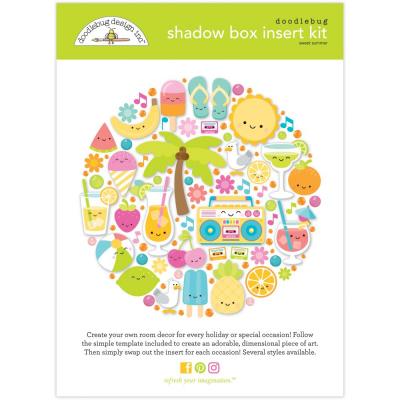 Doodlebug Sweet Summer - Shadowbox Insert Kit